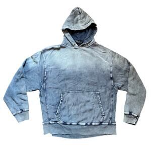 Zadig & Voltaire | Mens Sanchi Spray Skull Brod Ombre Hooded Sweatshirt XL